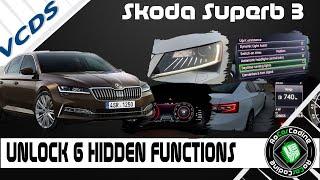 UNLOCK 6 HIDDEN FUNCTIONS ON SKODA SUPERB 3 | #VCDSCODING & #OBDELEVEN