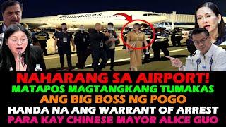 BAMBAN TARLAC MAYOR ALICE GUO | BIG BOSS NG POGO HINARANG SA AIRPORT! KULONG! POGO RAID Raffy Tulfo