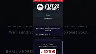 How to LOG IN with EA ACCOUNT to FIFA FUT 22 COMPANION APP?