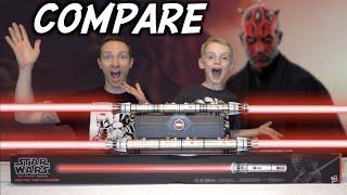 Comparing Darth Maul Galaxy's Edge Legacy and Force FX Lightsabers!