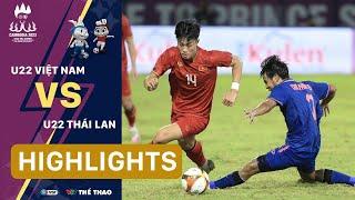 Highlights | U22 VIỆT NAM vs U22 THÁI LAN | Bất phân thắng bại | SEA Games 32 | VTV24