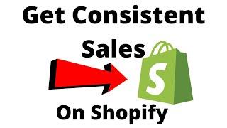 How I Get Consistent Sales on Shopify