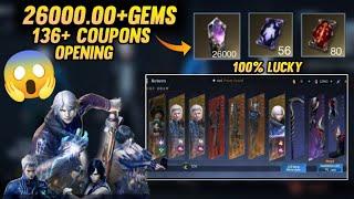 26000.00 Gems + 136 Coupons Opening  Devil May Cry Peak Of Combat