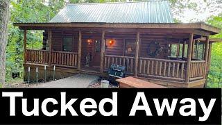 Luxury Cabin Rental In The Heart of The Smoky’s Tucked Away. American Patriot Getaways’ Property