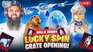 LIVE FROM PAK Companion Hola Buddy Lucky Spin | Grizzly Bear & Winterbane | PUBG Mobile Stream