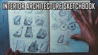Sketchbook Tour -- 1st Year of Interior Architecture School