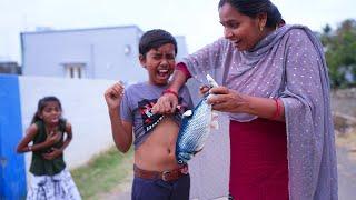 Fish PRANK |ராகேஷ்க்கு மரண பயம் காட்டும் Battery மீன். | Mrs.Abi 2.0