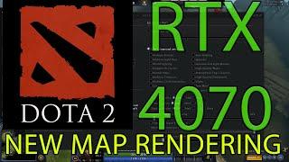 RTX 4070 DOTA2 All preset Unlimit FPS Benchmark  - NEW MAP RENDERING