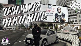 BUYING MY FIRST CAR!!..In DBE World RP | Day in the Life UK GTA RP