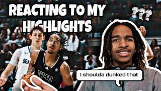 COLLEGE HOOPER REACTS TO HIGHLIGHTS | Benchwarmer Edition