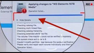 How to fix Mac Format & Partition Disk Utility Error " Erase Operation process  failed. Click done