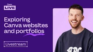 Canva Live | Exploring Canva websites and portfolios