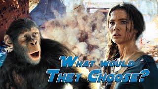 Mae's & Noa's Choices with Colored Subtitles | English with Kingdom of The Planet of The Apes 2024