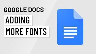 Google Docs: Adding Fonts