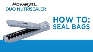 How to Vacuum Seal — Using the Vacuum Sealer Bag Roll | PowerXL Duo NutriSealer Food Sealer