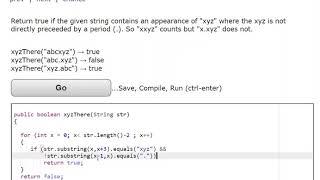 codingBat String-2 xyzThere