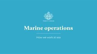 Marine operations