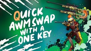 Free fire Fast Awm swapping with macro script/Free fire fast sniper scoping.