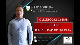 QUICKBOOKS ONLINE - FULL SETUP FOR RENTAL PROPERTY (Leasing) BUSINESS.