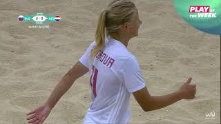 Stunning beach soccer volley from Russia's Marina Federova? 