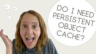 What is Persistent Object Cache and do I need it?