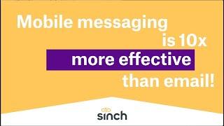 Mobile messaging is 10x more effective than email!