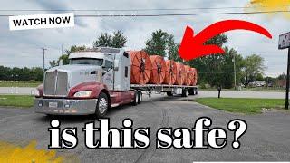 THE GOOD AND BAD BEING A DUMP TRUCK OWNER OPERATOR | FLATBED STRAPPING SAFETY LOAD SECUREMENT CDL