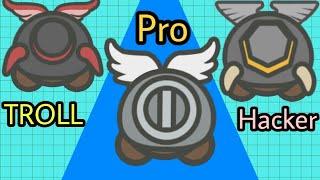 PRO VS TROLL VS HACKER VS AUTOHEALER VS NOOB MOOMOO.IO 1VS1