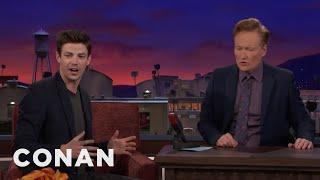 Grant Gustin's Flash Run Is All About The Arms | CONAN on TBS
