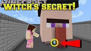 Minecraft: THIS WITCH HAS A SECRET!!! - Halloween Find The Button - Custom Map