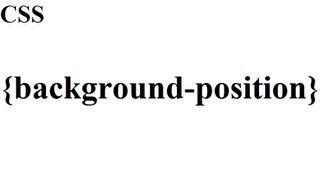 CSS How to: background-position