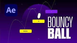 Trendy Bouncing Ball Scene. After Effects Tutorial