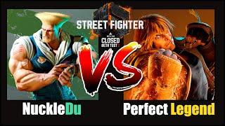 SF6 - NuckleDu ( GUILE ) VS Perfect Legend ( KEN ) Street Fighter 6