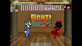 MUGEN: Chuck Norris and Cheaps VS Oni-Miko-X