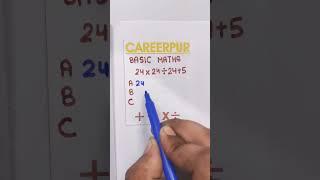 Basic Maths by careerpur #shorts #shortsvideo #viral #trending #youtubeshorts