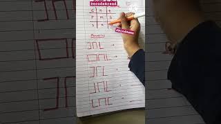 How to Decode patterns&make words        #readingactivity#shorts #reading#shortvideo#youtubeshorts