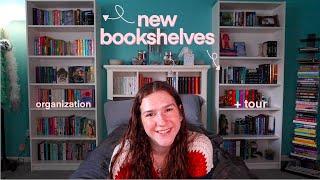 organizing new bookshelves & bookshelf tour
