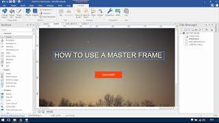 WYSIWYG Web Builder 11+. How to use a Master Frame. (spanish)