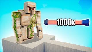 MINECRAFT GOLEM vs 1000x OVERPOWERED UNITS - TABS | Totally Accurate Battle Simulator 2025