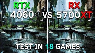RX 5700 XT vs RTX 4060 | Test In 18 Games at 1080p | 2023