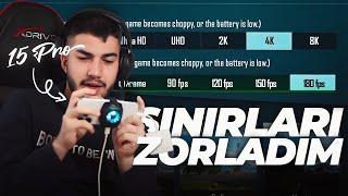 İLK DEFA ULTRA MEGA HDR 4K İLE 15 PRO NUN SINIRLARINI ZORLADIM!! | Pubg Mobile