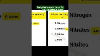 everyday science mcqs with answers|science mcqs #ppscexam #everydayscience #mcq