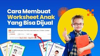 Begini Cara membuat template worksheet anak di Canva yang bisa dijual - Cara Membuat Produk Digital