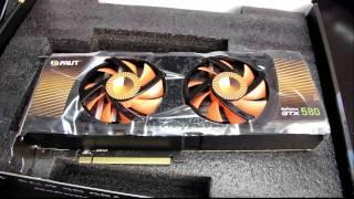 Palit NVIDIA GeForce GTX 580 3GB Dual Fan Video Card Unboxing & First Look Linus Tech Tips