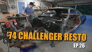 74 Dodge Challenger Restoration #26 - FIREWALL REPLACEMENT