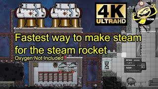 Oxygen Not Included : steam rocket : Tutorial : How to make steam for the steam rocket : fastest