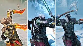 God of War Ragnarok - All Max Level Runic & Relic Attacks