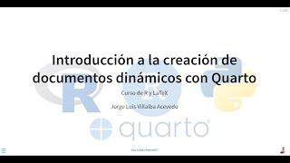 Introducción a Quarto y Generación de Documentos en PDF y Beamer