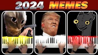 2024 MEME SONGS on PIANO