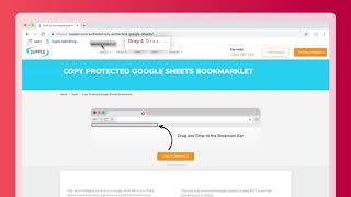 Copy Protected Google Sheets Bookmarklet